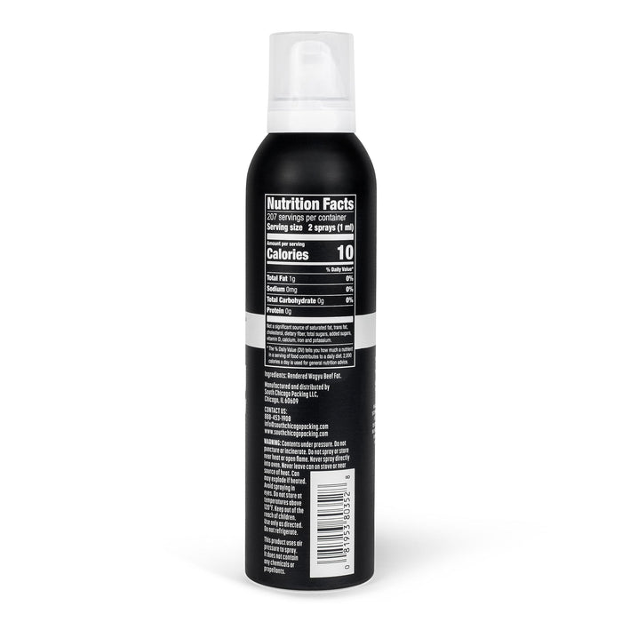South Chicago Packing Wagyu Beef Tallow Spray, Umami-Rich, Flavorful, Perfect for Sauteing, Stir-frying and Grilling, Nonstick Cooking Oil, 7 Fl Oz