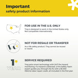 Ting Fire Ting Fire Prevention Sensor & Service - Includes 12 Months of Required Service, Residential Use Only