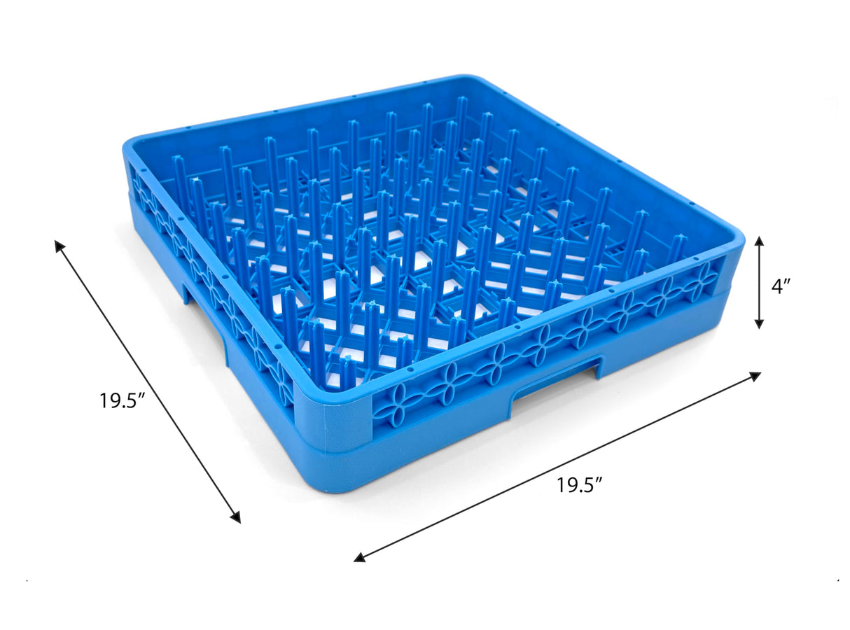 Farag Janitorial Peg Plate Rack for Commercial Dishwasher | Full Size Tray Rack | Polypropylene | Blue