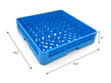 Farag Janitorial Peg Plate Rack for Commercial Dishwasher | Full Size Tray Rack | Polypropylene | Blue