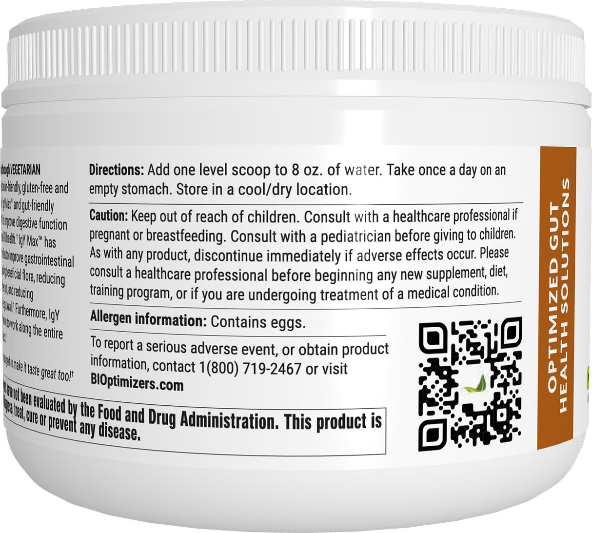Microbiome Breakthrough Repair Powder - Vegetarian Vanilla - Contains Probiotics for Men and Women - Gas & Bloating Relief - GI Revive - Improves Gut Health - 30 Servings - 150g