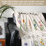Christian Gifts for Women Birthday, Christian Blanket with Flowers