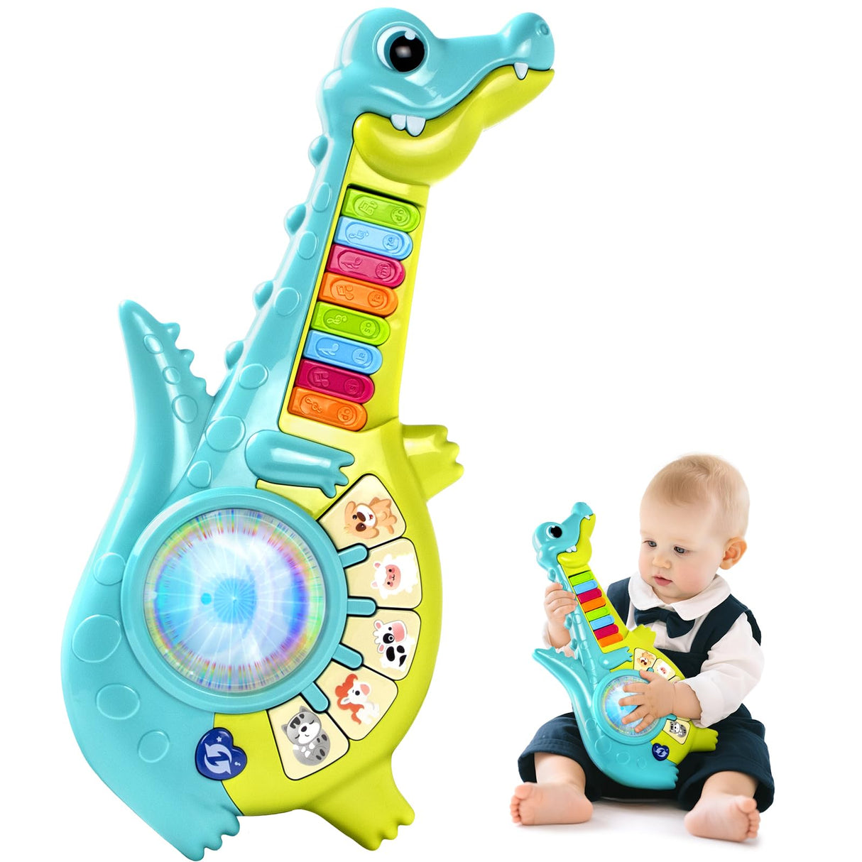 Marstone Toddler Toys for 1 Year Old Boy Gift: Baby Girl Musical Toys 12-18 Months, Educational Piano Guitar for Toddlers 1-2 with Animals and Sounds, 1st First Gift for Birthday, Christmas, Xmas