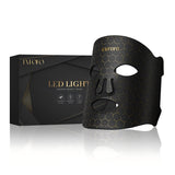 EVFOFO Led Face Mask Light Therapy, Red Light Therapy for Face, 7-1 Colors LED Facial Skin Care Mask, Black