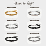 Personalized Stainless Steel Bracelet for Men - Custom Gold, Silver, Black Bracelets, Father Day Gifts for Husband, Dad, Boyfriend, Groomsmen, Birthday, Wedding, Anniversary, Friendship, Gift for Him