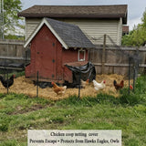Junkogo Bird Netting for Chicken Coop 25x50 FT, 1" Chicken Run Cover Net