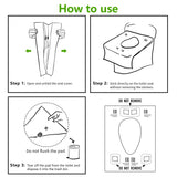 Disposable Toilet Seat Covers - 70-Pack Waterproof XL Travel Pack