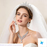 Kamirola Metal Tiaras and Crowns for Women,Tiaras Earrings Necklace sets