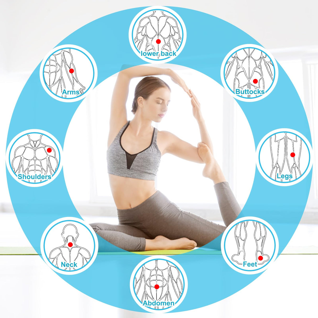 TENS Unit - Wireless Muscle Stimulator for Pain Relief, Dual Channel 16 Intensity TENS EMS Machine, LED-Display Rechargeable Cordless Portable Remote Feet/Leg/Shoulder/Lower Back/Neck Massager