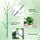 Qaobo 10 Pack Stackable Plant Support Stakes, Climbing Plant Support Structures for Monstera, Pothos, Philodendron Garden Plant Stakes for Indoor Outdoor Plants