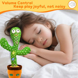 Hunfur Interactive Dancing Talking Cactus Toy, Repeat What You Say