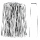 200 Pack 8 Inch Landscape Staples, Weed Barrier Stakes, 11 Gauge Galvanized