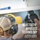 3M WorkTunes Connect Wireless Hearing Protector with Bluetooth Technology, Bluetooth Hearing Protection with a 26 dB Noise Reduction Rating