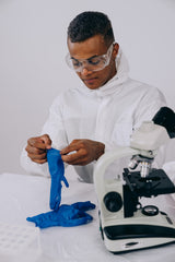 Inspire Nitrile Gloves Medical Examination | The Original Quality Stretch Cobalt Blue | 4.5 Grade Disposable Gloves Latex Free Doctors, EMT, Food Service, Cleaning, Household, Hospitals and More