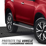 DNA MOTORING 6.3" Rise Rubber Curb Ramp Heavy Duty Loading Driveway Ramp Threshold Ramp 38.5 in L x 19.6 in W x 6.3 in H for Loading Dock, Warehouse, Wheelchair, Motorcycles, Cars, TOOLS-00652