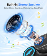 Sboet Electronic Drum Set, 9-Drum Practice Pad with Headphone Jack, Roll-up Drum Kit Machine with Built-in Speaker Drum Pedals and Sticks 10 Hours Playtime, Great Christmas for Kids