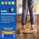 AZEN 2 Pack Toilet Stool Squat Adult, Wood Poop Stool for Bathroom Adults, Portable Toilet Potty Stool for Adults