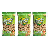 Hampton Farms - USA Grown All-Natural - Fancy Roasted In-Shell Salted Peanuts - 10 oz. Bags - 3 Pack