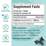 Pepeior Liposomal Lactoferrin 1000 mg Diet - Maximized Lactoferrin - A Component in Colostrum - for Iron Absorption & Immune Function Lactoferrin Supplements for Adults, 60 Softgels (1 Bottle)