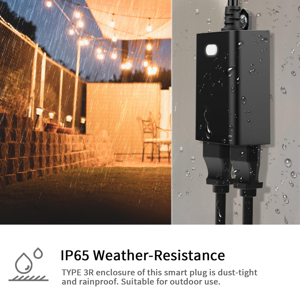 Minoston 800 Series Z-Wave Plug, Outdoor Zwave Smart Plug with 2 Individual Outlets, Waterproof Z-Wave Smart Outlet for Christmas Lights Compatible with SmartThings, Alexa, Zwave Hub Required (MP24Z)