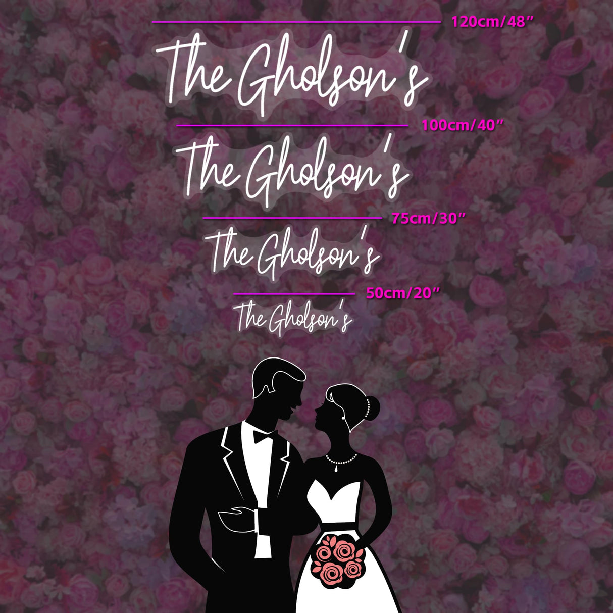 BCCPNL Custom Neon Sign for Room Decoration and Wedding Day;Neon Sign Customizable for Name, Wedding,birthday,party,bar,Christmas Gifts. Gift for my girlfriend