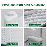 Kzeirm Toilet Stool, Poop Step Stool for Bathroom, Toilet Foot Pooping Stool for Adults, Portable Travel Squat Bench for Feet, Banco para Baño Toilet Leg Raiser