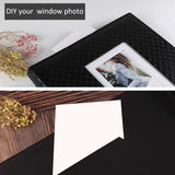 RECUTMS Photo Album for 4x6 Pictures 600 Pockets Black Inner Page Button Grain Leather Cover of Large Capacity Pictures Album Book Birthday Christmas Wedding Anniversary Memory (Black)