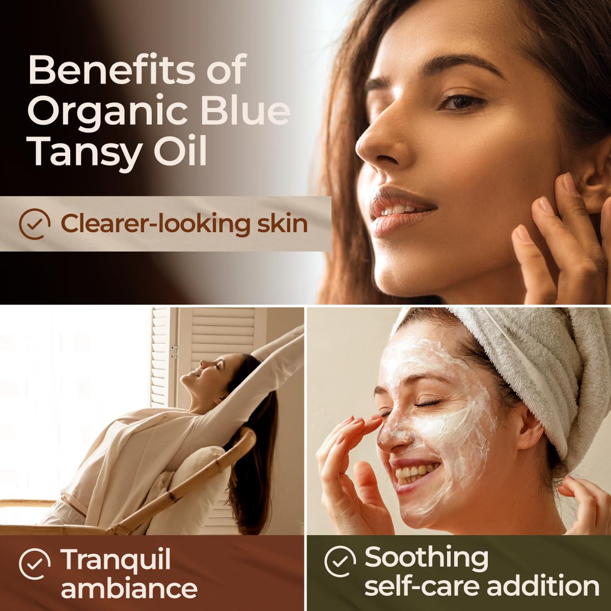 Gya Labs Blue Tansy Essential Oils for Skin - 100% Pure Natural Organic Blue Tansy Oil for Face, Diffuser, Candle Making (0.17 Fl Oz)