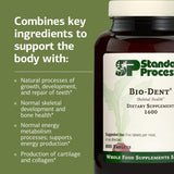 Standard Process Inc. Bio-Dent - Whole Food Supplement for Skin, Muscle, and Bone Health - Calcium, Licorice Root, Manganese, Phosphorus - 800 Tablets