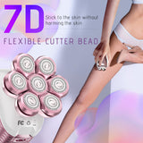 Electric Razors for Women, 5 in 1 Electric Shaver for Women, Cordless Painless Hair Remover for Legs Bikini Face Lips Hairs