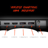 AOC Q32G11ZNE 32" Frameless Gaming Monitor QHD 2560 x 1440, 240Hz, 0.5ms Response time, HDR Ready, Console Gaming Ready, 3-Year Zero Dead Pixel Guarantee, Black