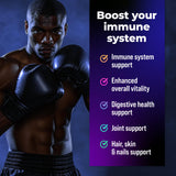 Alpha Tribe Multivitamin for Men with Sea Moss, Black Seed Oil, Ashwagandha, Turmeric Bladderwrack, Burdock,Vitamin C, Elderberry, Manuka, Yellow Dock | Daily Men's Vitamins and Minerals Supplement