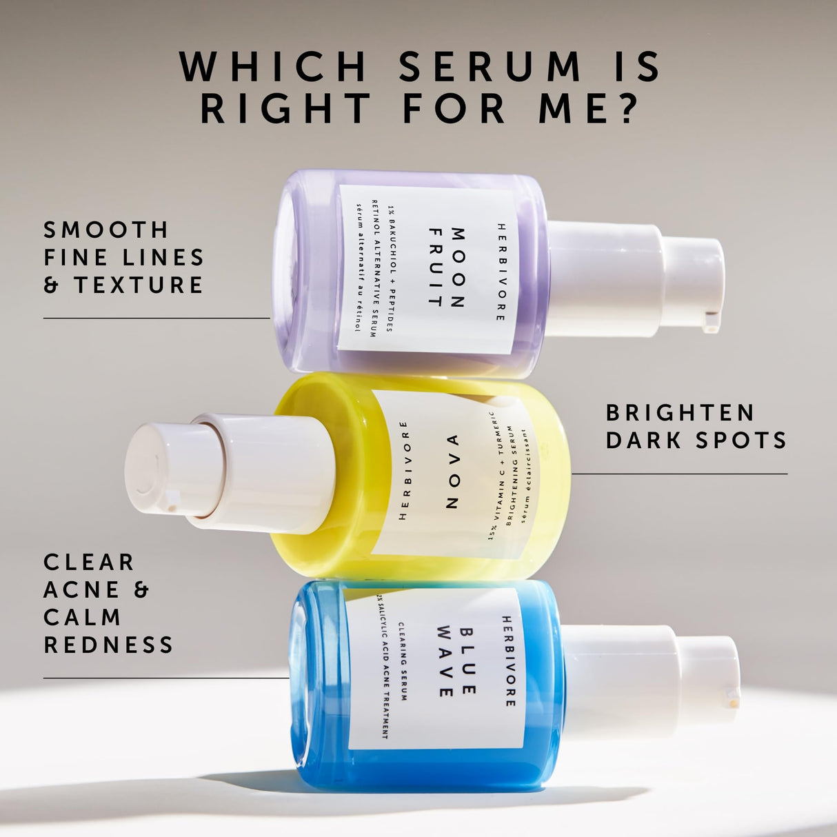 HERBIVORE Bakuchiol Retinol Alternative Moon Fruit Face Serum EXTRA STRENGTH – 1% Bakuchiol + Peptides, Smooths Skin, Reduces Fine Lines & Wrinkles, Plant-based, Vegan, Cruelty-free, 30mL / 1 oz