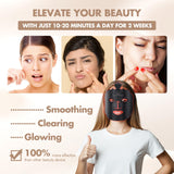 EVFOFO Red Light Therapy Mask for Face, 7 Colors LED Face Mask Light Therapy At Home, Led Face Mask Light Therapy, Black