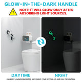 TAILI Shower Grab Bar Glow in The Dark, 2 Pack 12.2 in Grab Bars for Bathtubs and Showers,Shower Handles Shower Rails for Seniors and Elderly,Bathroom Safety Grip Removable No Drilling Waterproof Grey