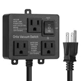 Automatic Vacuum Switch, Ortis Vacuum Switch for More Power Tools, Delay Vacuum On/Off to Prevent Circuit Overload and Tripping, Keep Your Workplace Cleaner, Better for Your Lung, Black