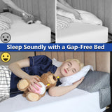 Kayfia Queen Size Pillow Wedge for Headboard Gap Bed Gap Filller (0-8") Mattress Space Filler Pillow Stopper with 2 Side Pocket Triangle Foam Pillow Wedge Between Headboard Mattress(Grey, 60"x10"x6")