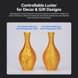 ANYCUBIC Silk Christmas Filament for Christmas Gifts and Decorations, Clog-Free Shiny 3D Printer PLA Filament 1.75mm Dimensional Accuracy +/- 0.02mm, 1KG Reusable Spool (2.2 lbs), Silk Christmas Red