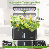 Dryades Indoor Garden 10 Pods Hydroponics Growing System w/LED Grow Light