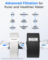 Waterdrop G2CF Filter, Replacement for G2 & G2P600 & G2MNR Reverse Osmosis System, 12-Month Lifetime