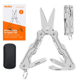 NexTool Micro Sailor Scissors S0, Mini Keychain Multitool with Serrated Scissors, 8-in-1 Lightweight EDC Tool for Travel, Outdoor, Everyday Carry, Cool Gadget for Men