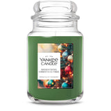 Yankee Candle Shimmering Christmas Tree Scented Candle, 22oz Large Jar with up to 150 Hour Burn Time, Giftable, Holidays