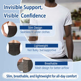 Abdominal Binder for Post Surgery & Postpartum Recovery, Abdomen Hernia Support Belt for Women & Men (Black, X-Large)