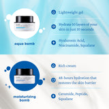 belif Aqua Bomb – Daily Niacinamide Hydrating Moisturizer, Lightweight Plumping Facial Cream with Hyaluronic Acid & Squalane, Cooling Effect, Anti-Aging, Korean Skincare, 3.3 fl oz (100ml)
