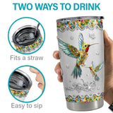 SANDJEST Hummingbird Gifts for Women Hummingbirds Tumbler 20oz Jewelry Drawings Stainless Steel Insulated Tumblers Coffee Travel Mug Cup Gift for Birthday Christmas