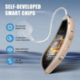 Flaygo Rechargeable Hearing Aids for Seniors' Hearing Loss (Not Amplifier) - Latest 16-Channel Digital OTC Hearing Aid with Intelligent Noise Cancellation, 5-Day Long-Lasting Battery, Medical-Grade Materials, Comfortable & Anti-Slip for Secure Wearing, Be