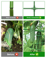 MYMULIKE 2 Pack Cucumber Trellis, Garden Trellis for Climbing Plants Outdoor, A-Frame Cucumber Trellis for Raised Bed, Plant Grow Support for Tomato, Squash, Vegetable, Flower(33"x47"x2Pcs)