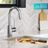 KRAUS Oletto Single Handle Kitchen Bar Faucet in Chrome Finish, KPF-2600CH