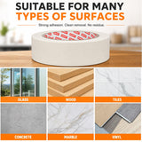 SWRT Masking Tape 1 Inch Wide x 55 Yards x 12 Rolls, White Painters Tape for General Purpose Use, Masking Tape Bulk for Kitchen Labeling, Crafts & Home Projects (660 Yards Total)