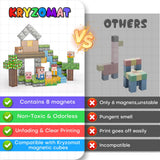 Kryzomat Magnetic Blocks, 100PCS 0.8" Magnetic Building Blocks, Magnet Cubes for Kids, STEM Sensory Toys for Toddlers Boys Girls Ages 3-12 Years Old Christmas Birthday Gifts